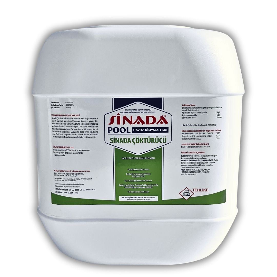 Sinada Havuz Çöktürücü 20 kg