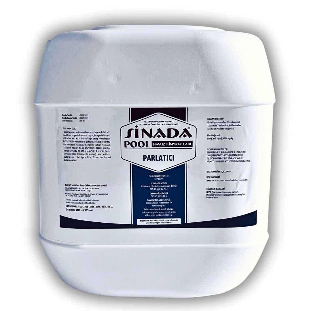 Sinada Havuz Parlatıcı ve Berraklaştırıcı 20 kg